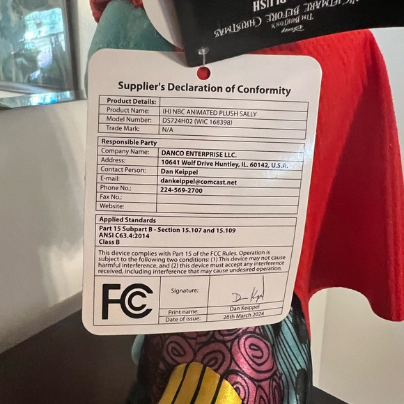 The Night Before Christmas  Sally Animation Doll - Picture 9 of 11